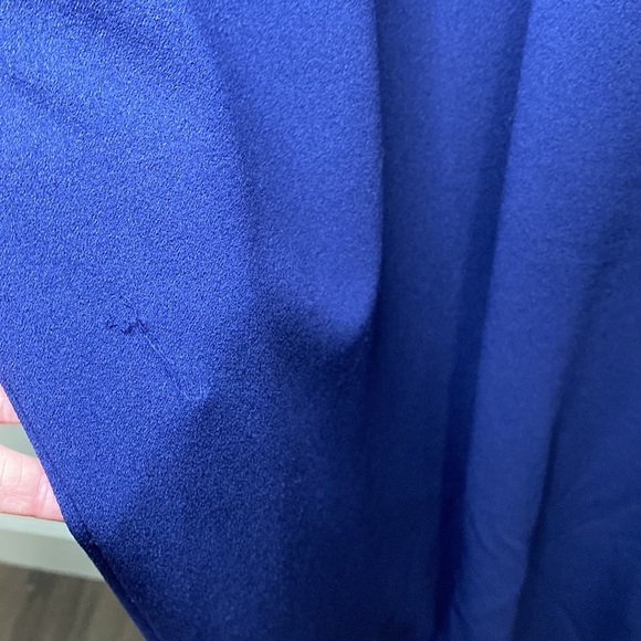 JS Collections ILLUSION GOWN WITH TRIM navy‎ blue - Picture 8 of 15